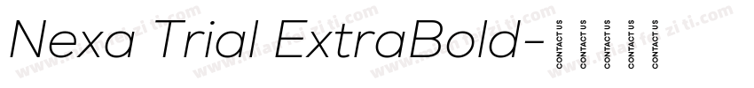 Nexa Trial ExtraBold字体转换